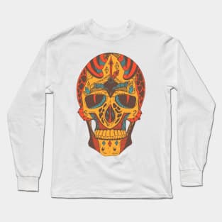 Cafe Time Skull Long Sleeve T-Shirt